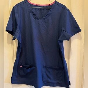 Navy Blue Women's Scrub Set